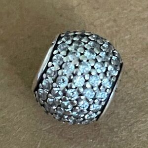 PANDORA Vintage Sterling Silver Pave Lights Charm!!